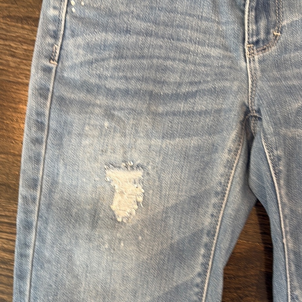Light Blue Distressed Women Jeans by White House Black Market (size 0) - Picture 5 of 9